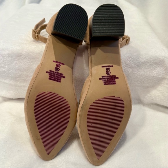 Bared Footwear Suede Tan D'Orsay style heels like new! - Picture 11 of 11